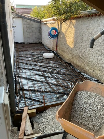 Ferraillage des fondations de l’extension